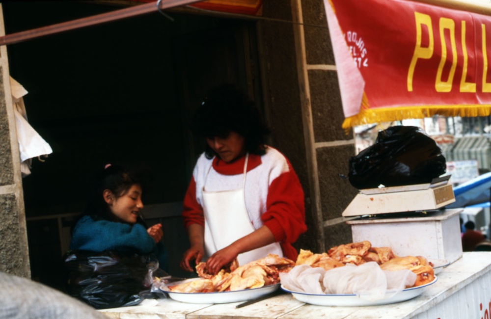 Street stall food vendor