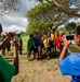 Sailors from the USNS Mercy visit Kopopo Primary School during Pacific Partnership
