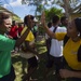 Sailors from the USNS Mercy visit Kopopo Primary School during Pacific Partnership