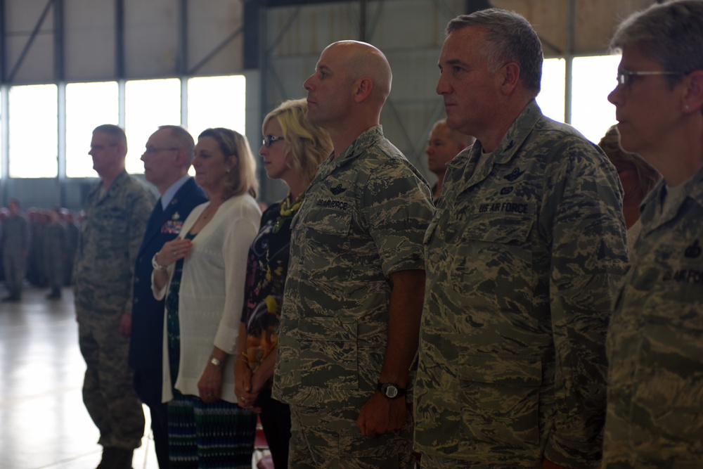 The 121st Air Refueling Wing change of command ceremony