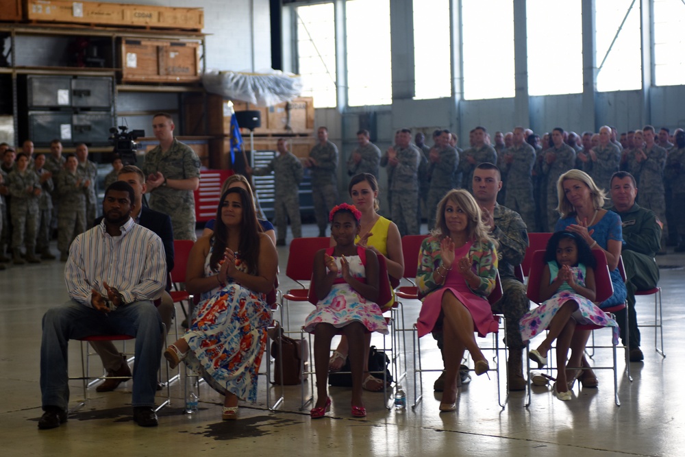 The 121st Air Refueling Wing change of command ceremony