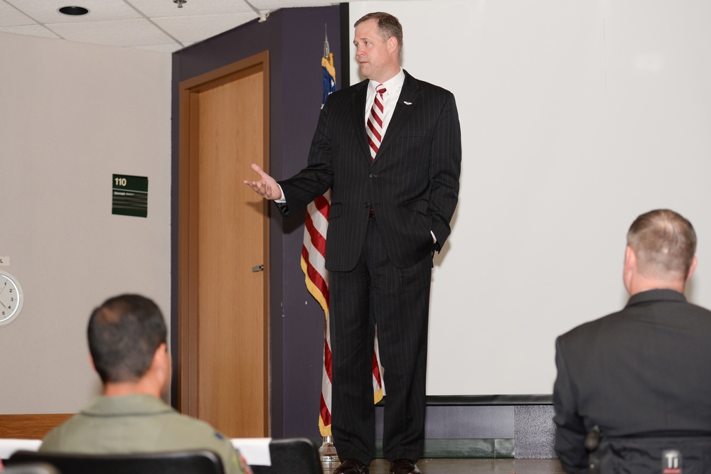 Rep. Bridenstine visits 513th deployment sendoff