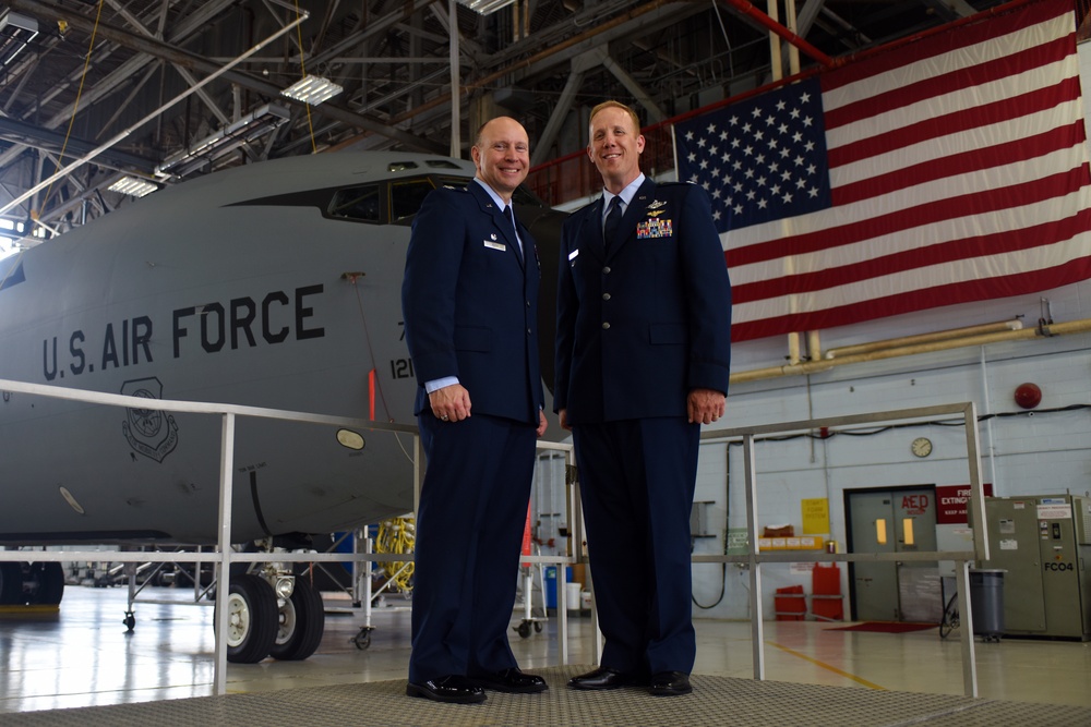 The 121st Air Refueling Wing change of command ceremony