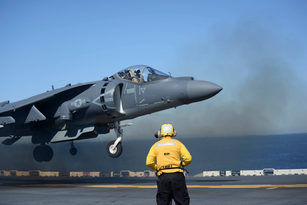 USS Boxer flight operations