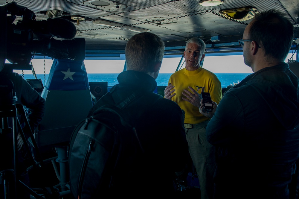 USS Carl Vinson media visit