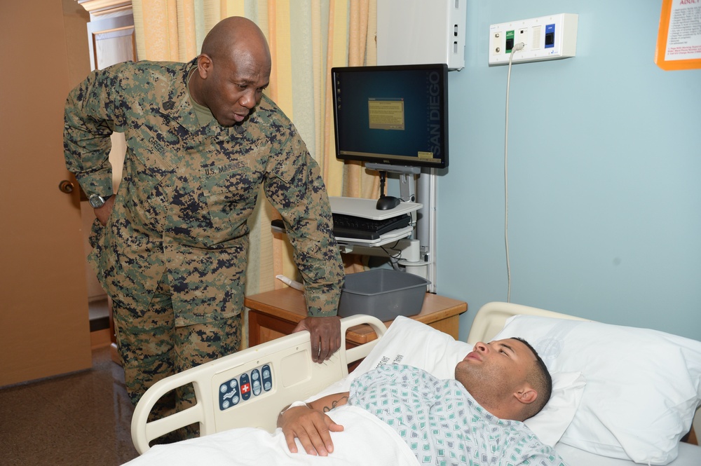 Sgt. Maj. Green visits NMCSD