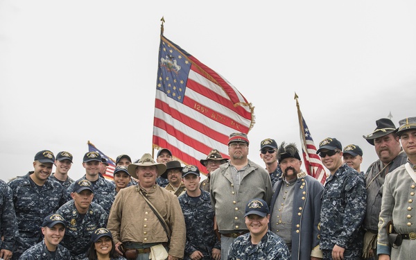 USS Gettysburg Sailors visit ship's namesake
