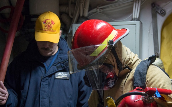 USS Harry S. Truman damage control exercise