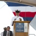 Future USS John Finn christening ceremony