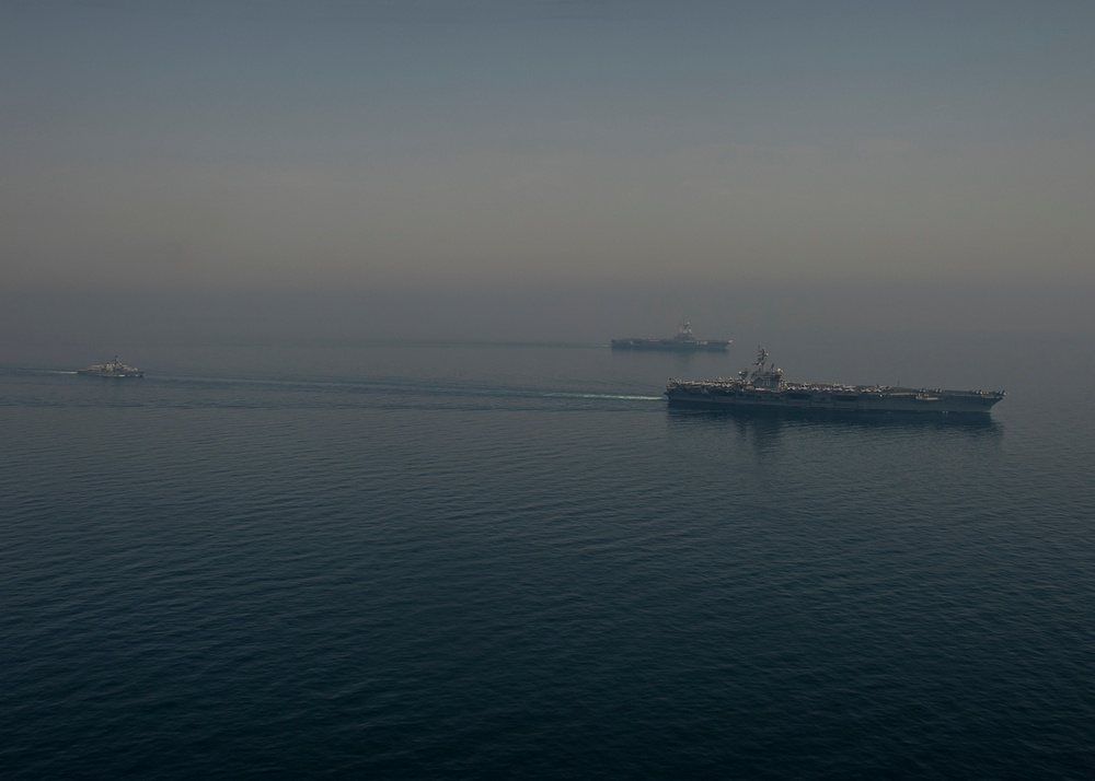 USS Carl Vinson action