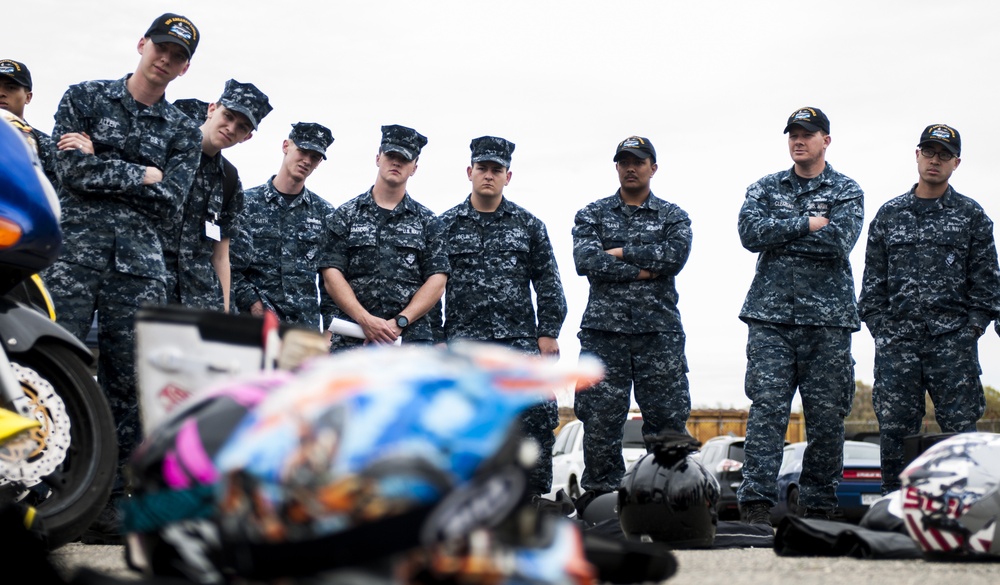 USS Abraham Lincoln motorcycle safety symposium