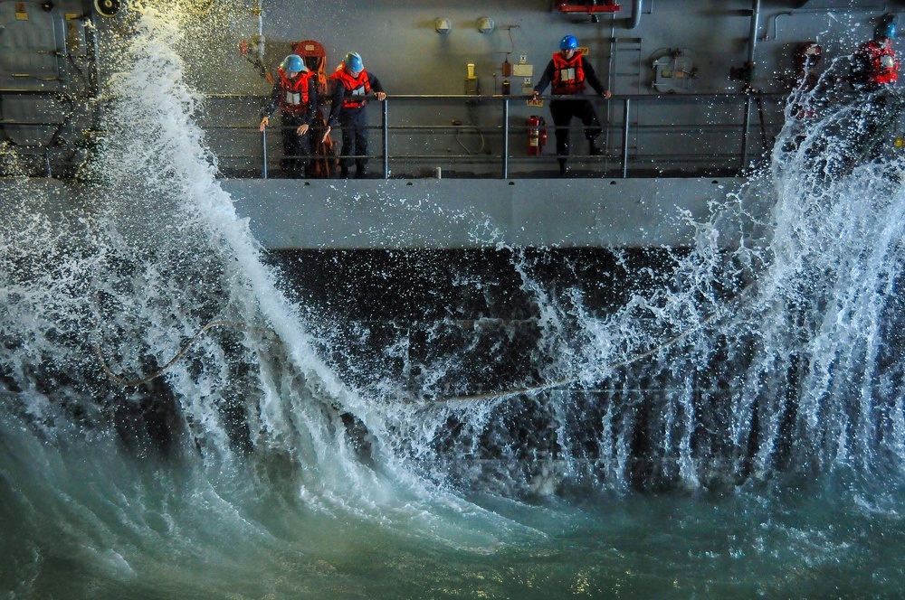 USS New Orleans well deck operations