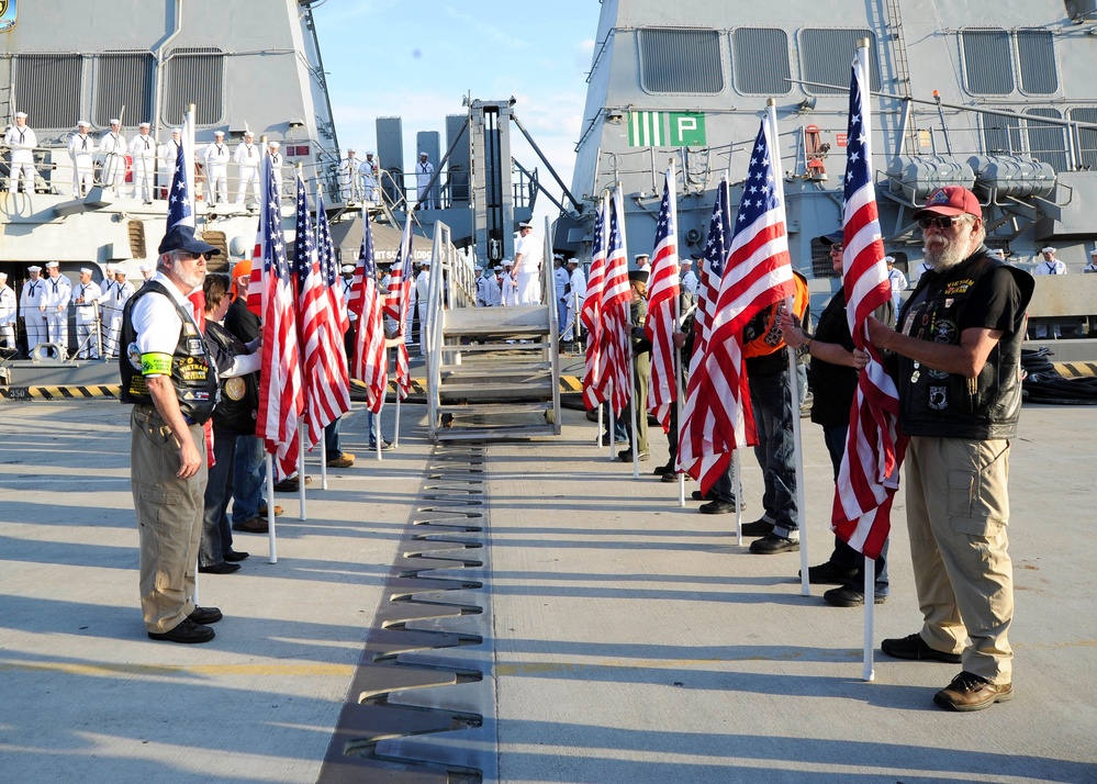 USS Mitscher returns