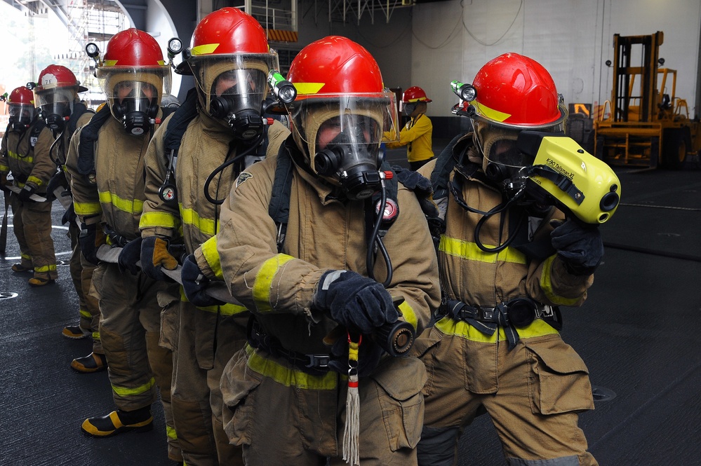 USS George Washington general quarters drill