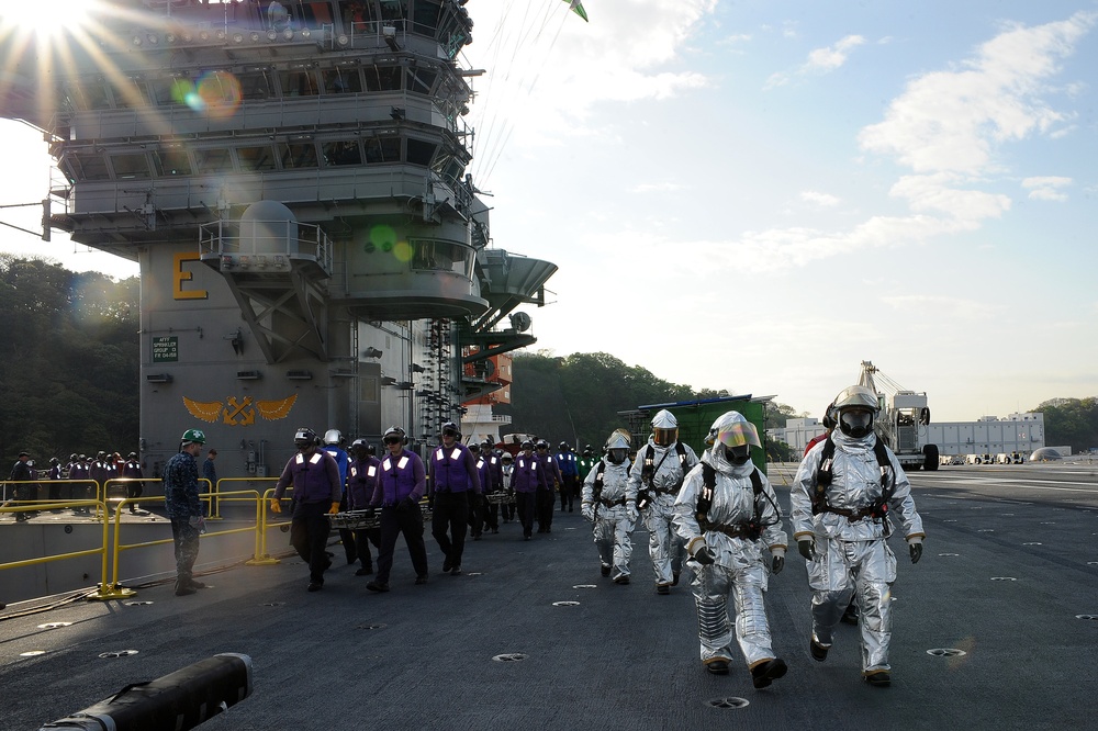 USS George Washington general quarters drill