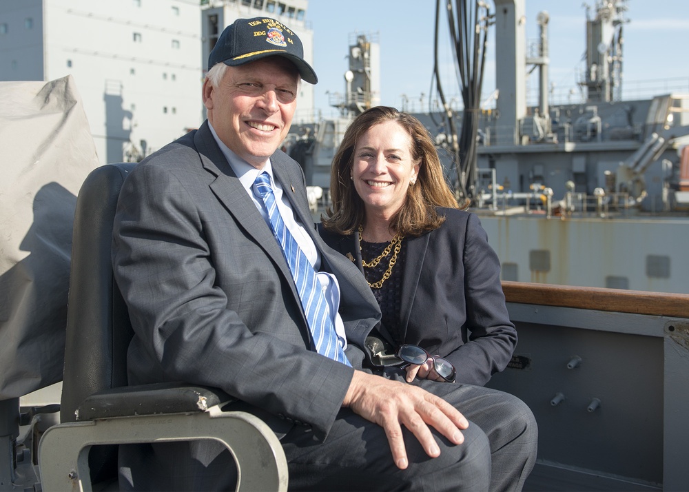 Virginia Gov. Terry McAuliffe visits USS Bulkeley