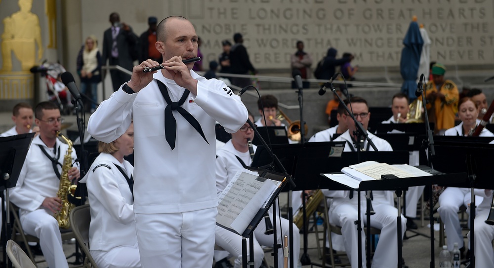 Navy Band kick-off 2015 Fleet Week New York Festivities