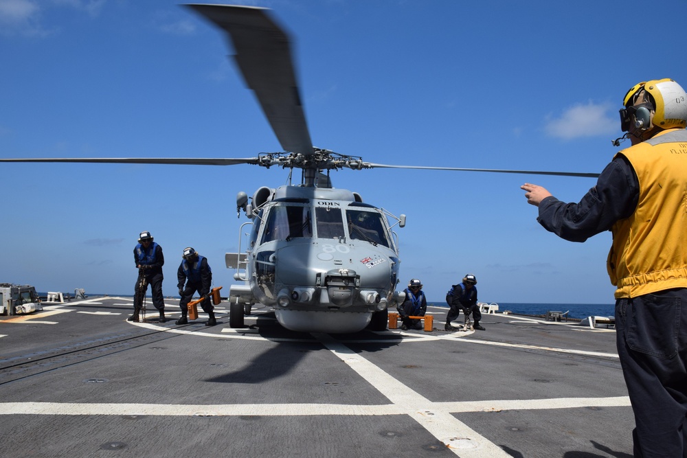 USS Oscar Austin operations