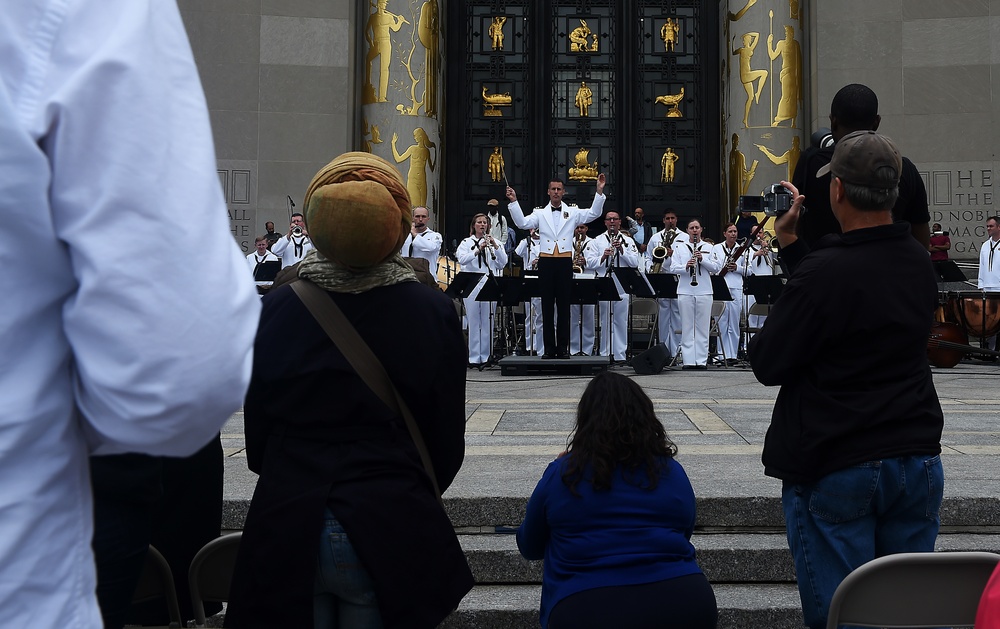 Navy Band kick-off 2015 Fleet Week New York Festivities