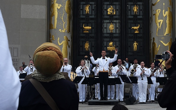 Navy Band kick-off 2015 Fleet Week New York Festivities