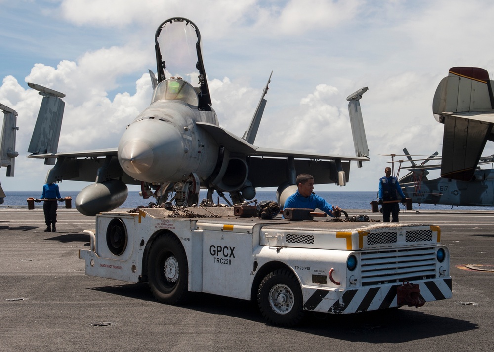 USS Carl Vinson action