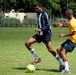 Soccer game against the Mauritius Police Force