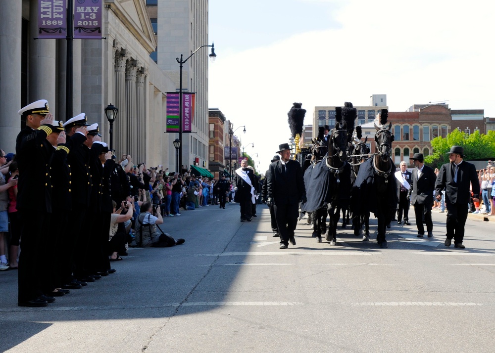 Re-enactment ceremony of President Lincoln’s funeral