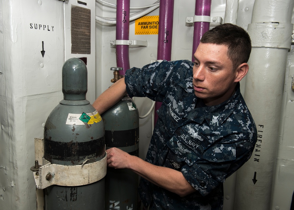 USS Carl Vinson action