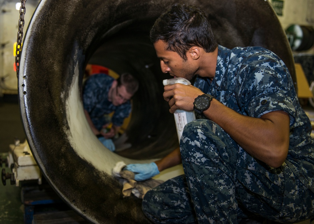 USS Carl Vinson action