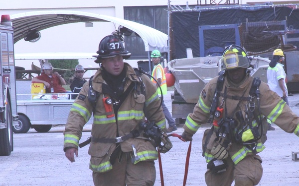 BAE Jacksonville shipyard fire drill