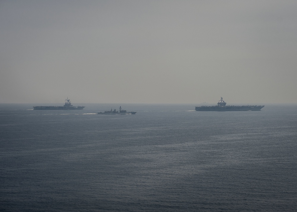 USS Carl Vinson action