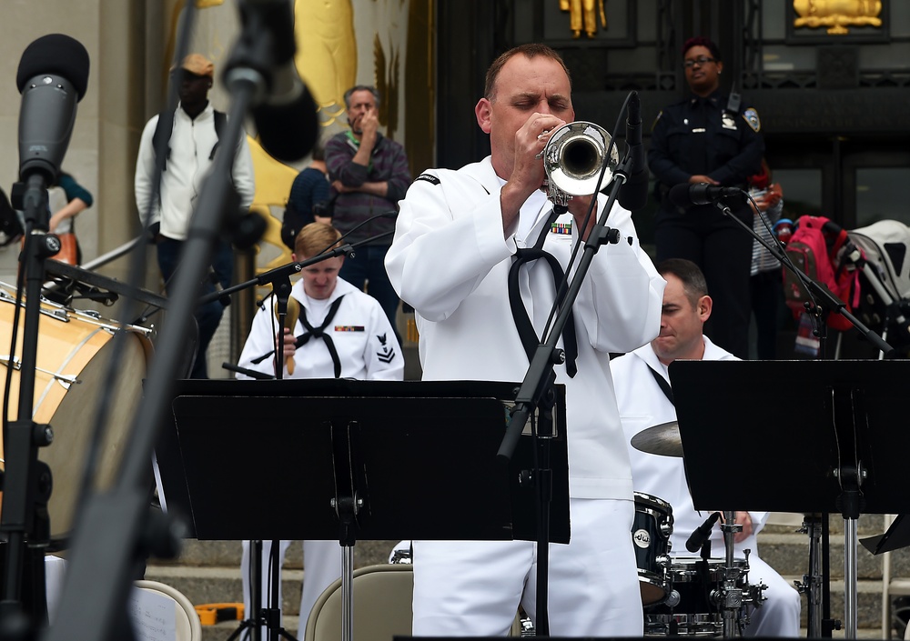 Navy Band kick-off 2015 Fleet Week New York Festivities