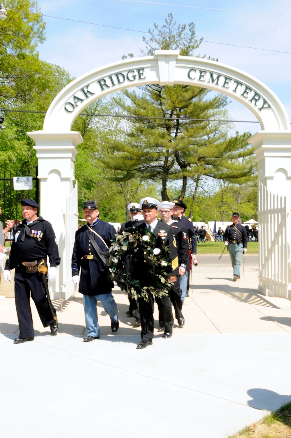 Re-enactment ceremony of President Lincoln’s funeral