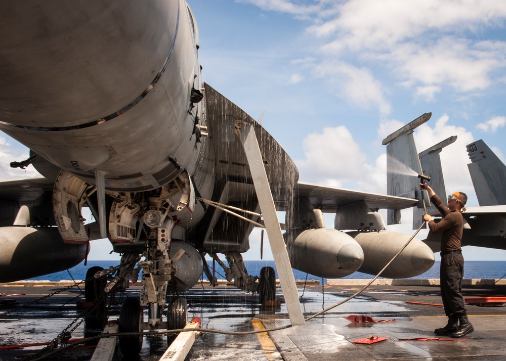 USS Carl Vinson action