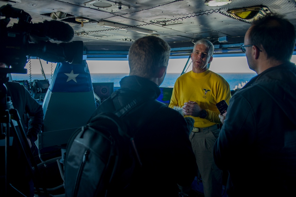 USS Carl Vinson media visit