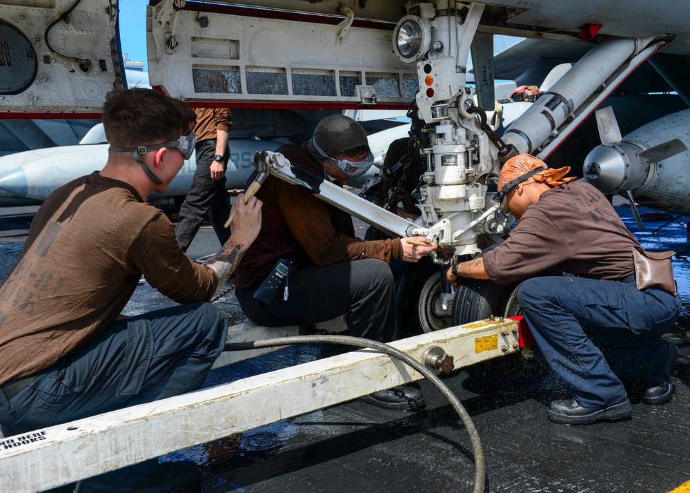 USS Carl Vinson action