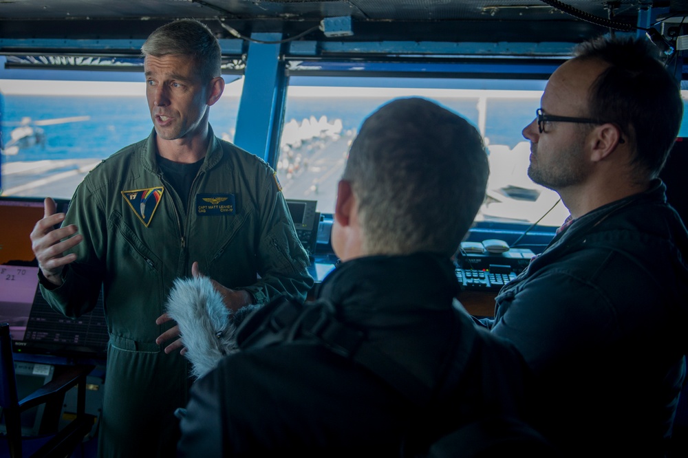 USS Carl Vinson media visit