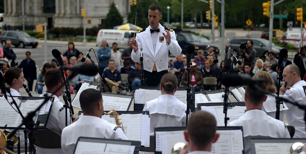 Navy Band kick-off 2015 Fleet Week New York Festivities