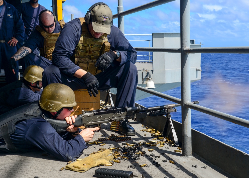 USS Carl Vinson action