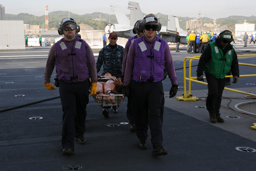 USS George Washington general quarters drill