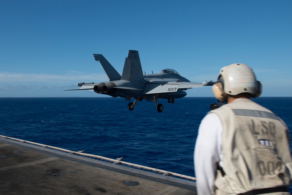 USS Carl Vinson action