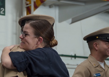 USS Carl Vinson all-hands call