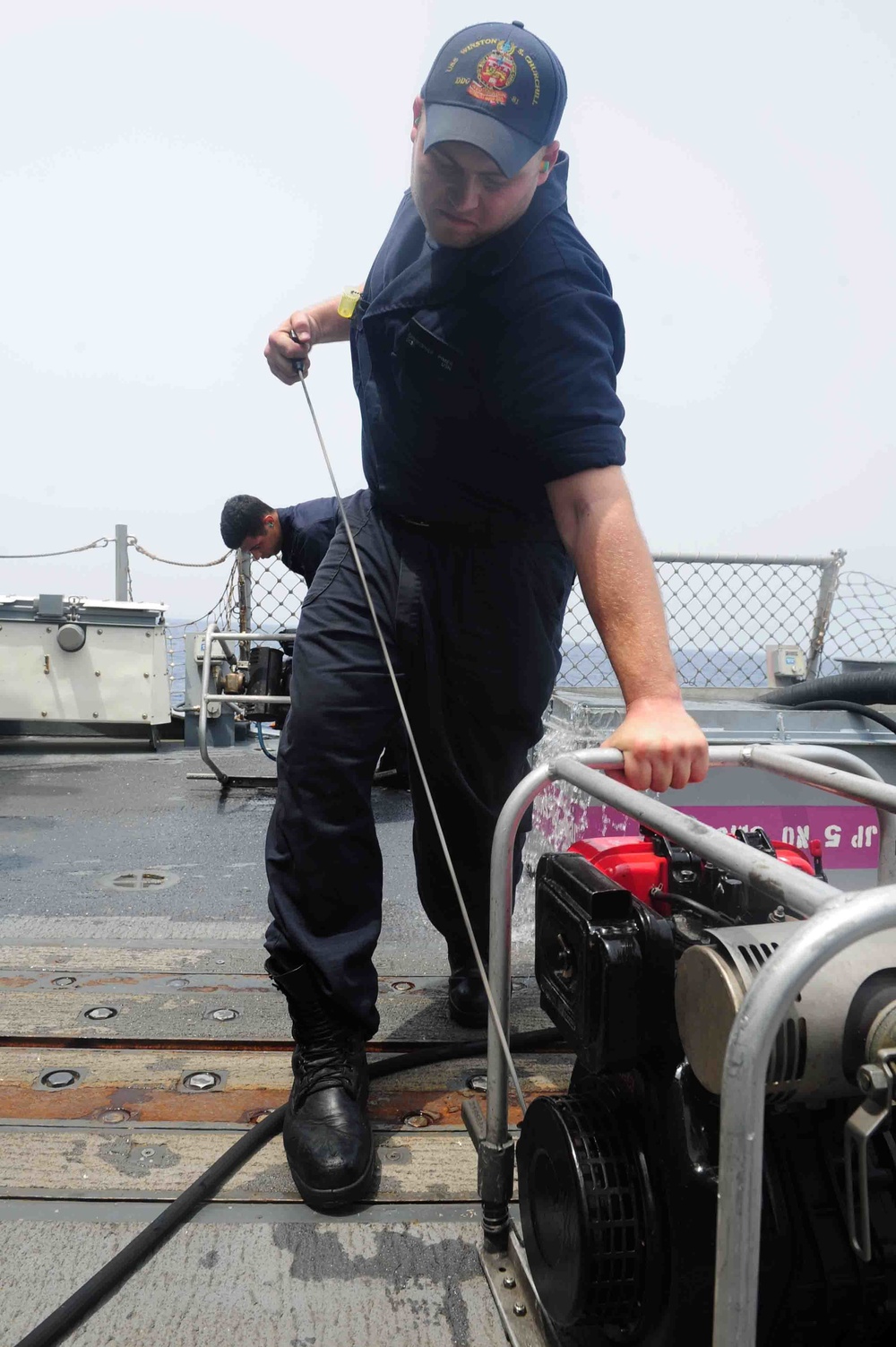 USS Winston S. Churchill action