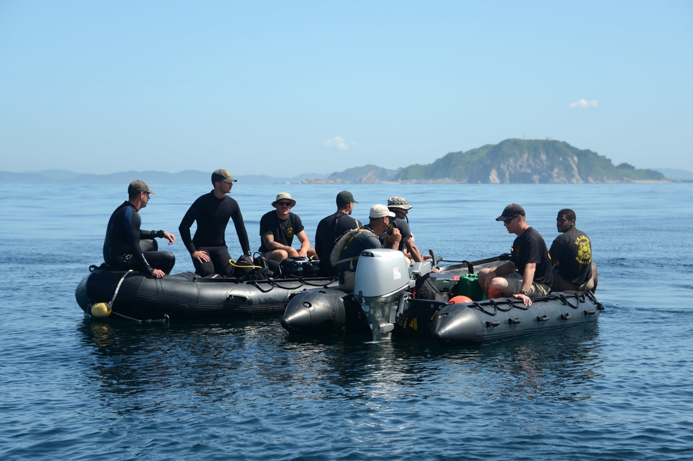 Army divers participate in Exercise CJLOTS 2015