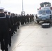 USS Blue Ridge sailors man the rails