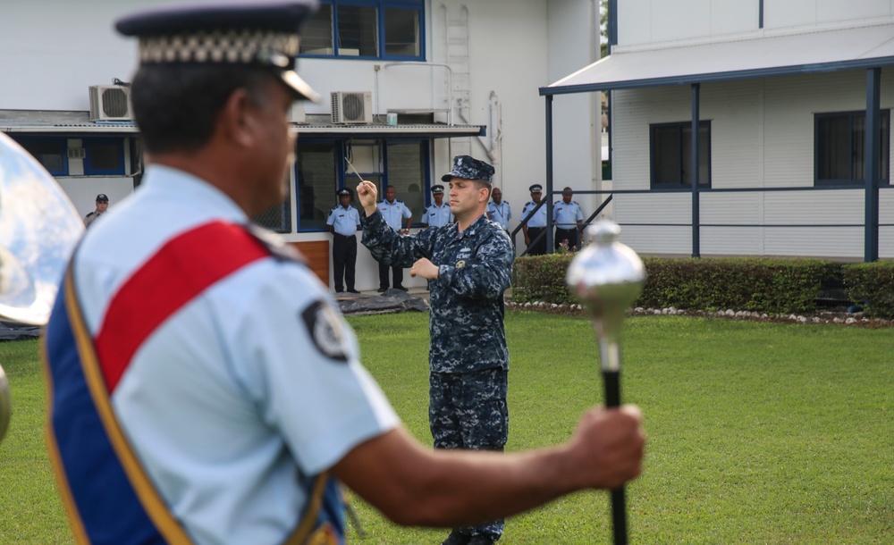 Army/Navy Band performs alongside Royal Solomon Police Force Band