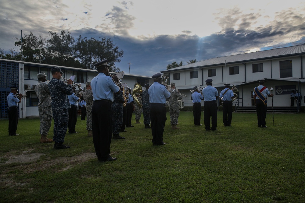 Army/Navy Band performs alongside Royal Solomon Police Force Band