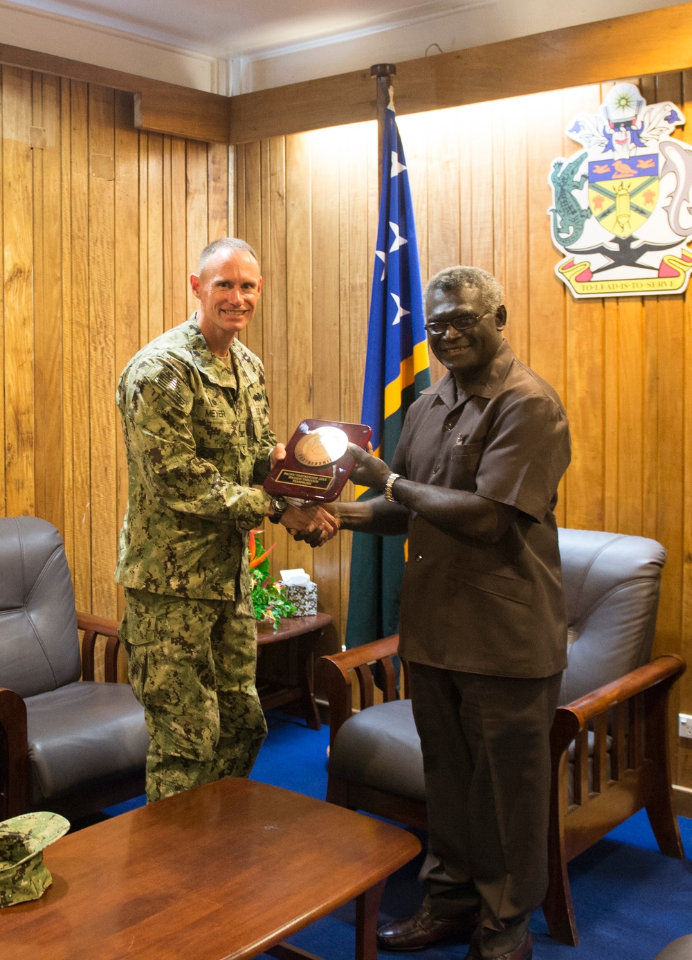 Commodore office calls in Solomon Islands