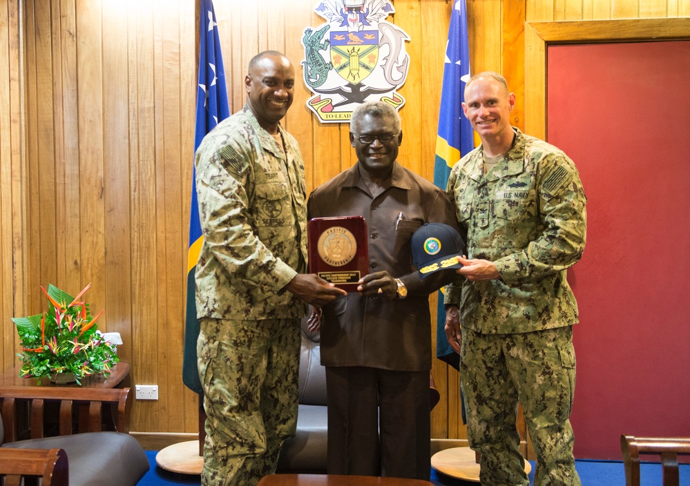 Commodore office calls in Solomon Islands