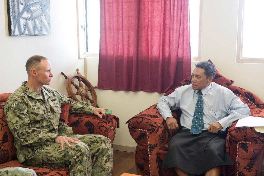 Commodore office calls in Solomon Islands